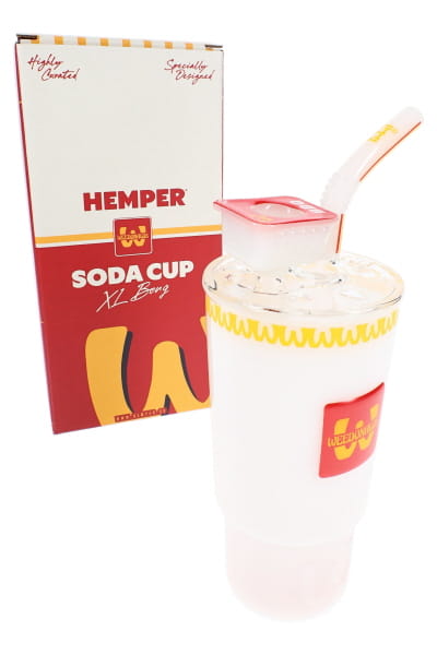 Hemper Weedonald’s Soda Cup XL Glass Bong – 8″