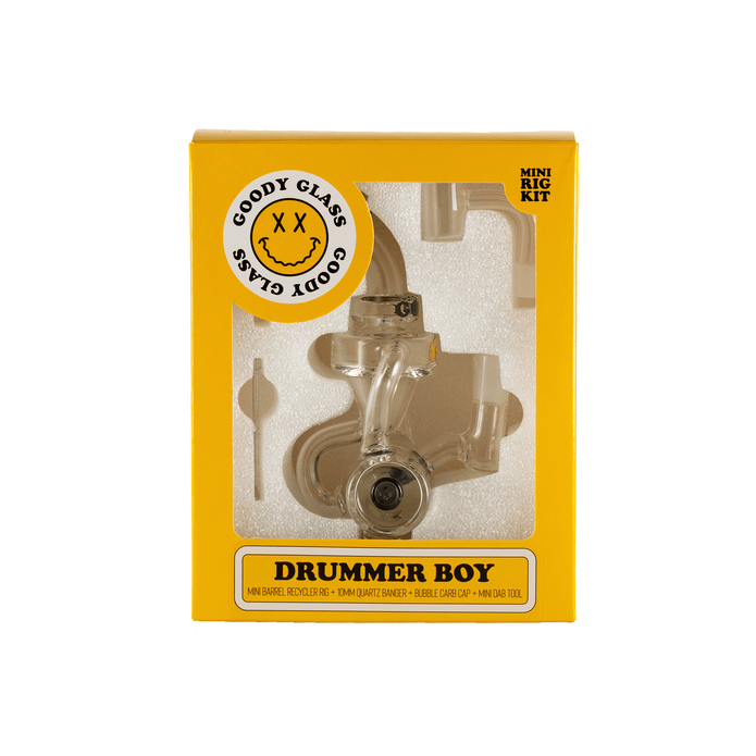 Goody Glass Drummer Boy Mini Dab Rig Kit – 4-Piece – 10 mm – 6″