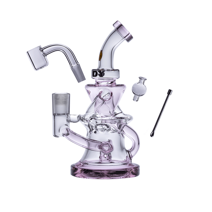 Goody Glass Miss Swiss Mini Dab Rig Kit – 4-Piece – 10 mm – 5½″