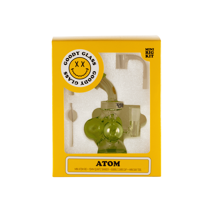 Goody Glass Atom Mini Dab Rig Kit – 10 mm – 4½″