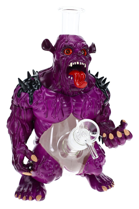 Glass & Plastic Monster Bong “Beast Mode” – 10½″ – Assorted Colors