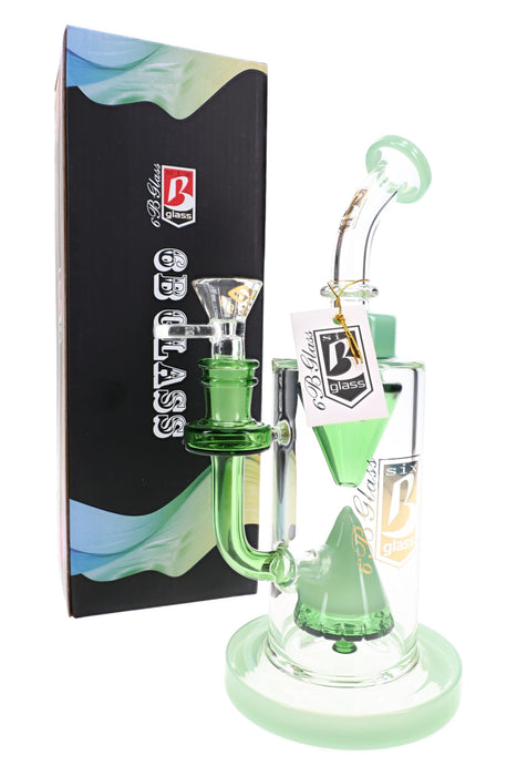 6B Glass Cone Showerhead Bong – 14.5 mm – 9.5″ – Assorted Colors