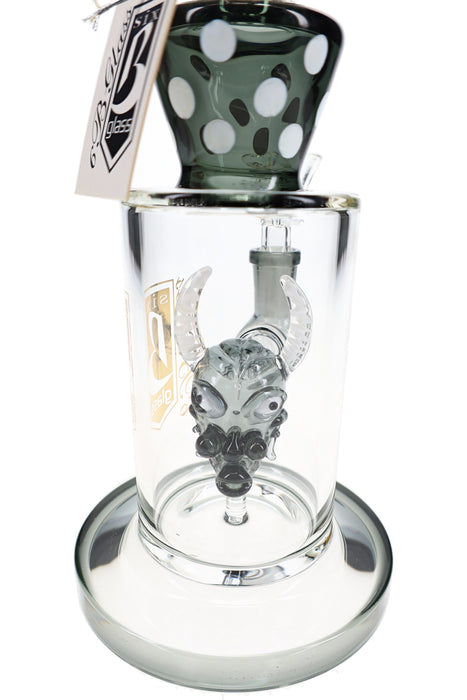 6B Glass Devil Perc Stemless Bong – 9.5″ – Assorted