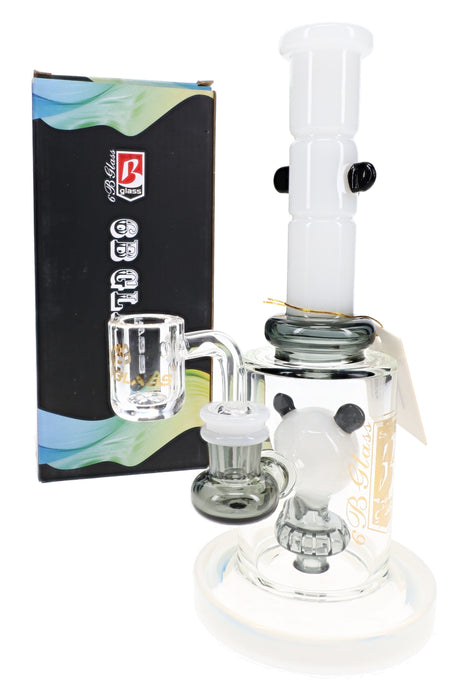 6B Glass Panda Showerhead Perc Dab Rig – 9″ – Assorted
