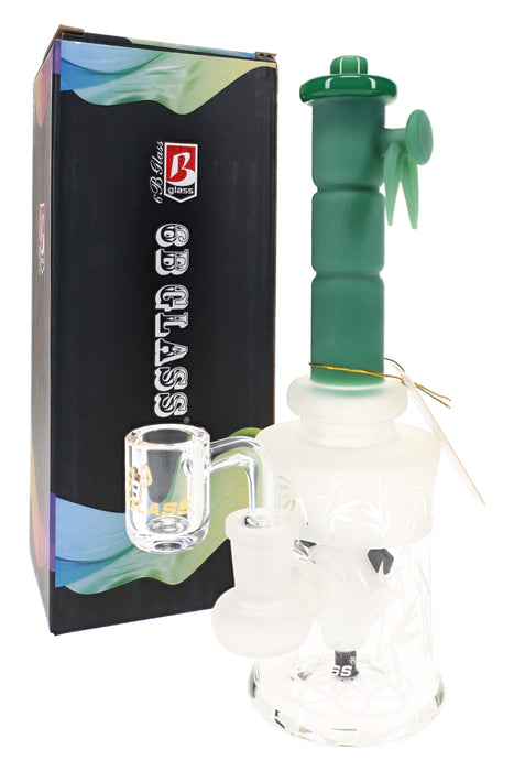 6B Glass Frosted Panda Perc Dab Rig – 14.5 mm Female – 8.5″ – Assorted Colors