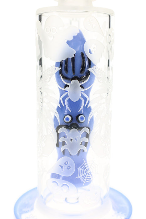 6B Glass Halloween Ghost Perc Bong – 14.5 mm Female – 9.5″ – Assorted Colors