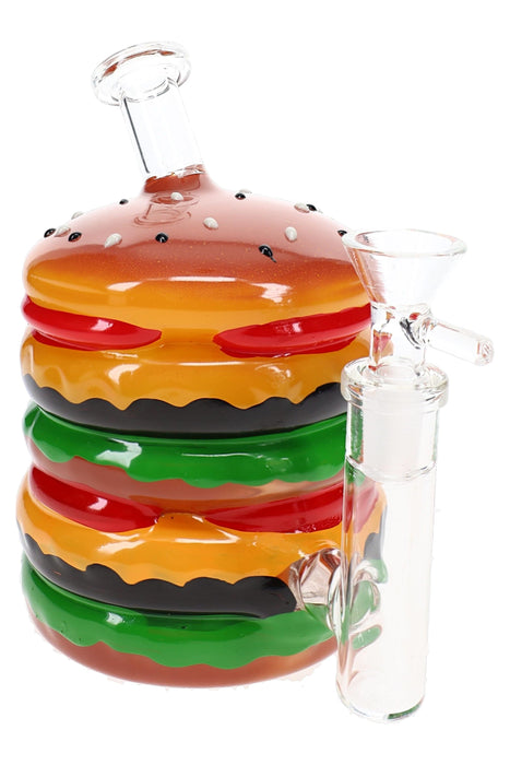 Hamburger Glass Bong “Burger Stack” – 6″