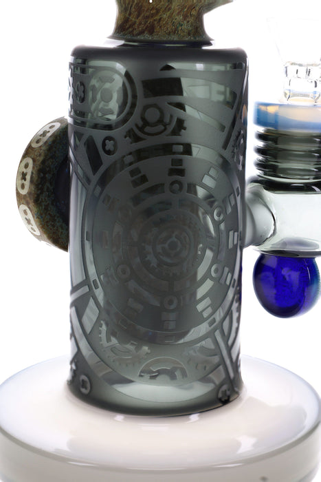 Frosted Stone Alien Glass Bong “Ancient Visitor” – 11″ – Assorted