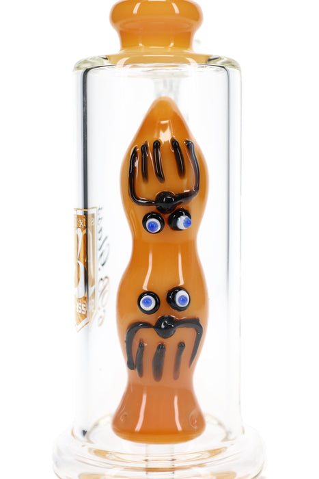 6B Glass Straight Shooter Character Perc Bong – 10½″ – Assorted Colors