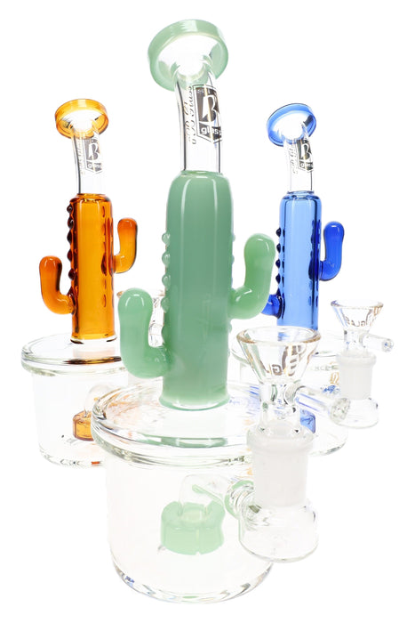 6B Glass Cactus Showerhead Perc Bong – 8″ – Assorted Colors