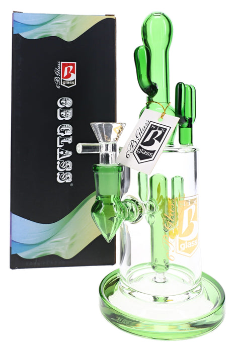 6B Glass Cactus Scorpion Perc Bong – 9½″