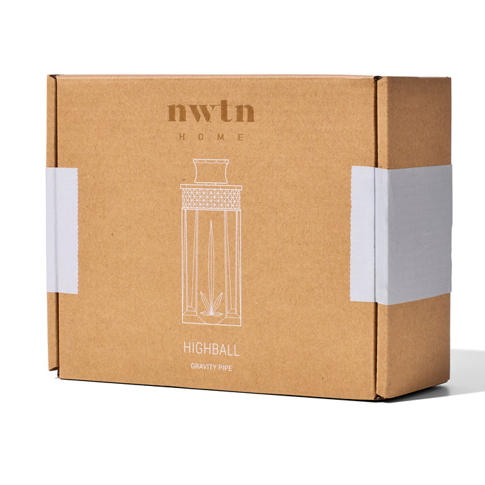 NWTN Home Highball Borosilicate Glass Gravity Bong – 8¼″