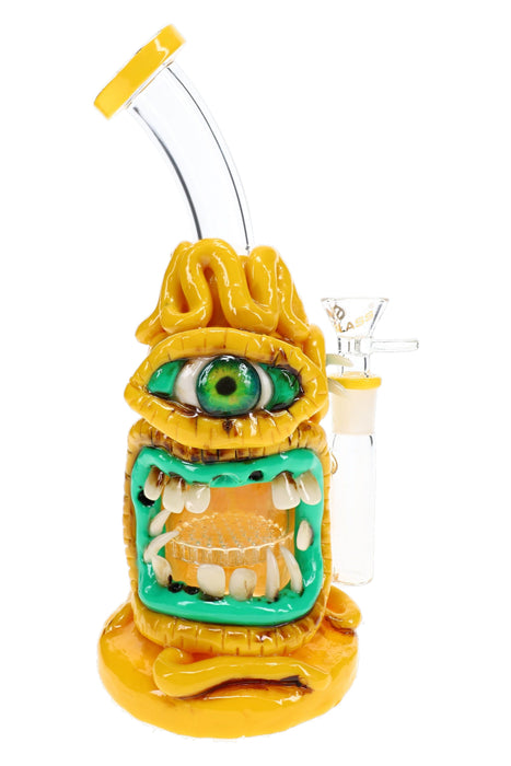 6B Glass Resin Cyclops Bong – Honeycomb Perc – 8.5″ – Assorted Colors