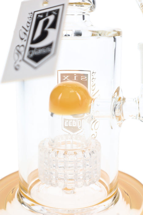 6B Glass Dome Matrix Perc Bong – Bent Neck – 9″ – Assorted Colors