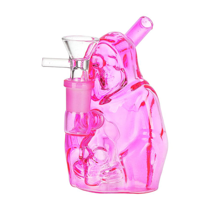 4CT BUNDLE - SeshGear Nocturnal Nightmare Glass Water Pipe - 4.5" / 14mm F / Assorted Colors