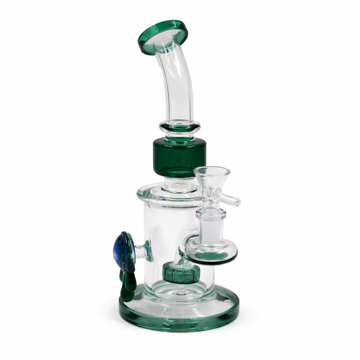 Azure Artisan 8" Bent Neck Waterpipe