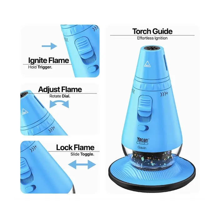 Gavin Desktop Butane Torch Lighter – Magnetic Stand