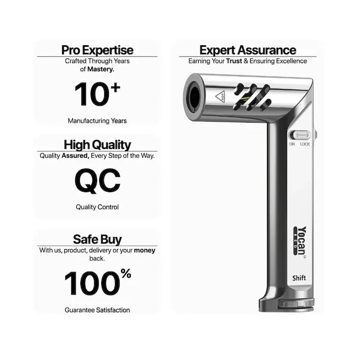 Shifty Butane Torch Lighter – Windproof Flip Nozzle