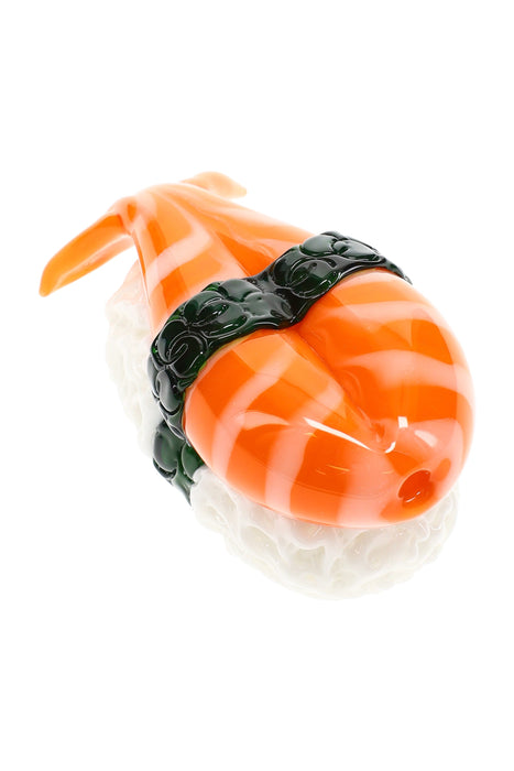 Empire Glassworks “Shrimp Nigiri” Glass Hand Pipe – 3½″ – US-Made