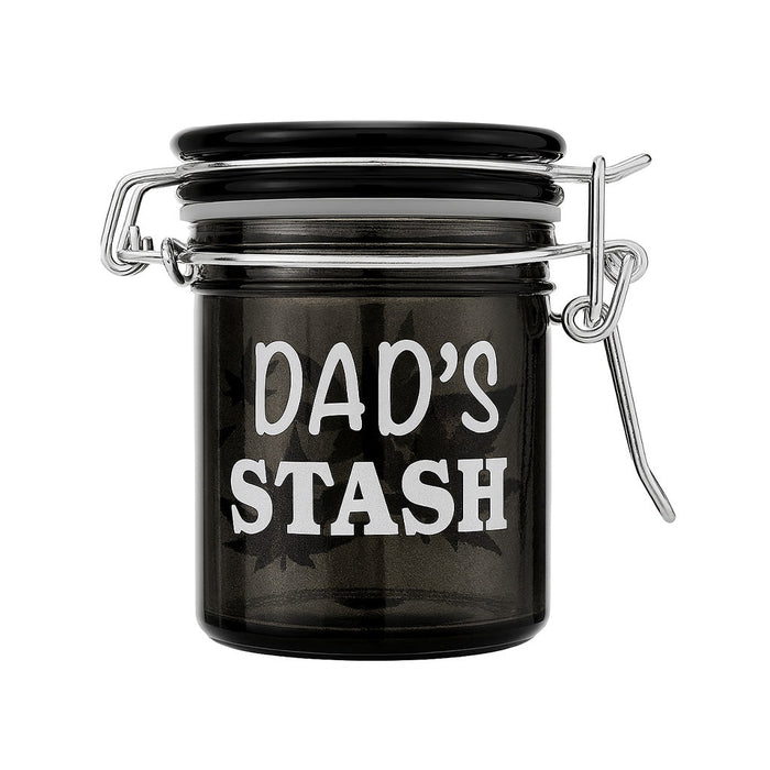 AIRTIGHT GLASS DAD'S STASH STORAGE JAR