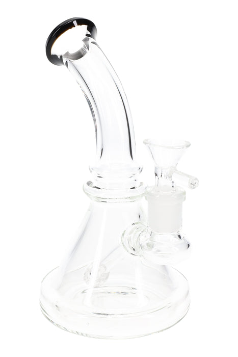 Clear Stemless Beaker Bong “Matrix Mini” – Matrix Stem – 7½″