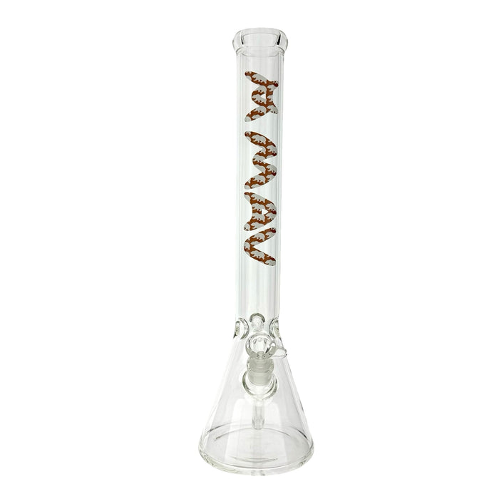 18" MAV Cali Bear Logo Beaker Bong