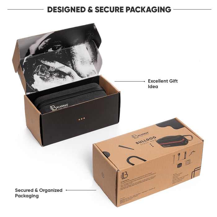 BULLDOG Smell Proof Stash Bag with Lock & Accessories | BlueBus Fine Tools