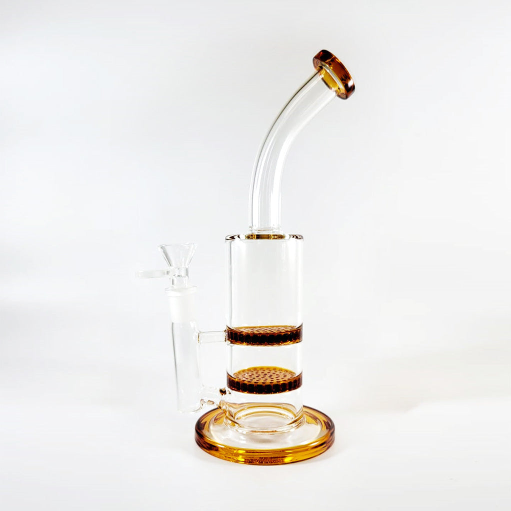 Dual Honeycomb Disk Perc Rig — Bong Outlet.Com