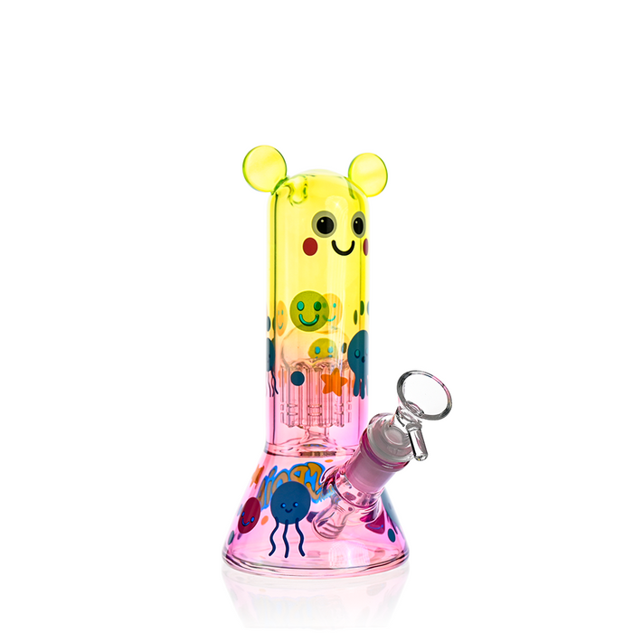 Cute Character Beaker Bong with Jellyfish Design | Croia Glass