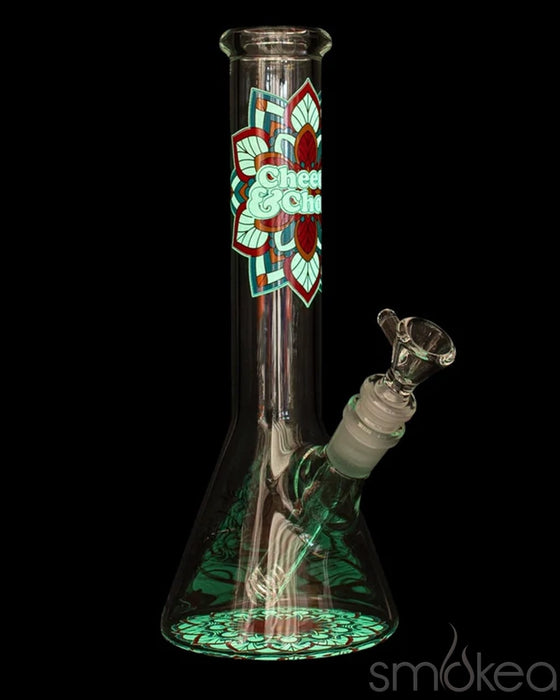 Cheech & Chong 10" Mandala Glow-in-the-Dark Bong