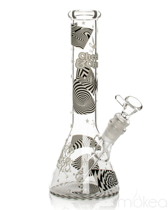 Cheech & Chong 10" Optical Illusion Glow-in-the-Dark Bong