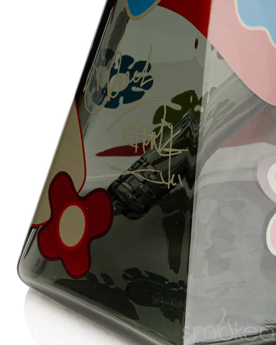 Cheech & Chong 15" Power to the Flower Dual Chamber Hex Beaker Bong