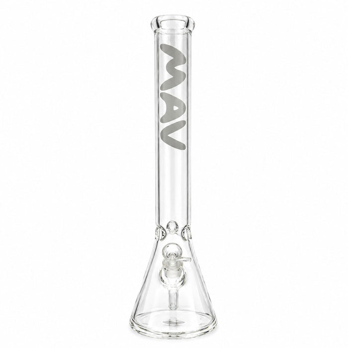 18" Classic Beaker Bong - Minimalist White
