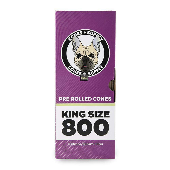 Cones + Supply Natural Brown 109mm King Size - 800ct