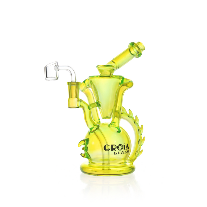 10" Dragon Spine Recycler Dab Rig | Croia Glass