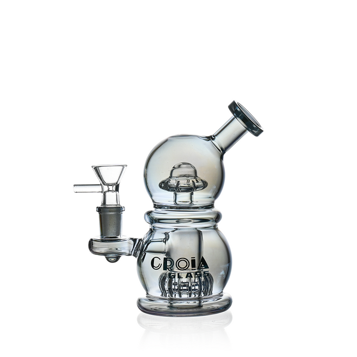 6" Mini Egg Dab Rig with Crown Perc | Croia Glass
