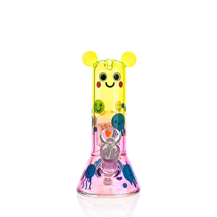 Cute Character Beaker Bong with Jellyfish Design | Croia Glass