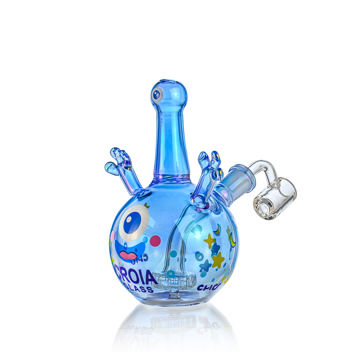 Cyclops Monster Mini Dab Rig with Showerhead Perc | Croia Glass