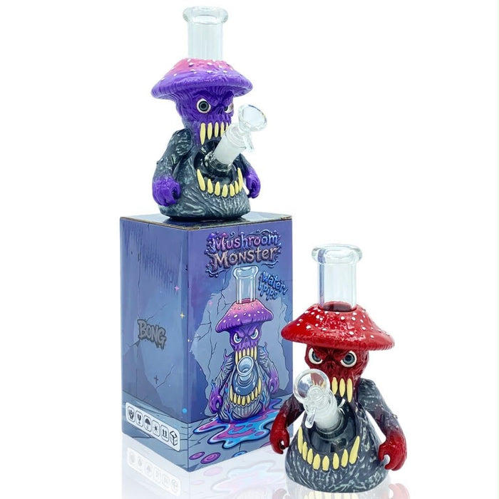 Glass Water Pipe - Mushroom Monster