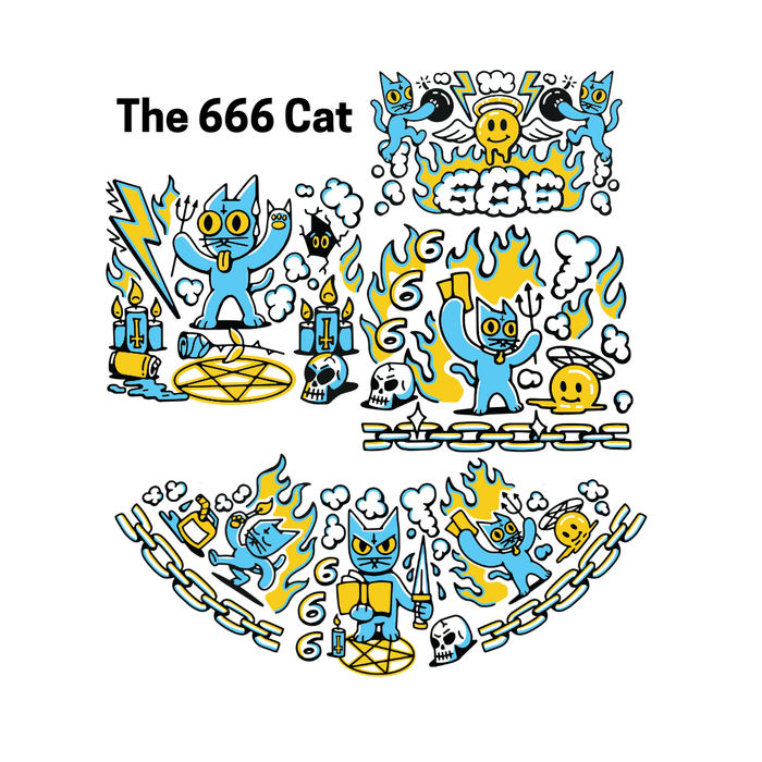 The 666 Cat Tall Straight Tube