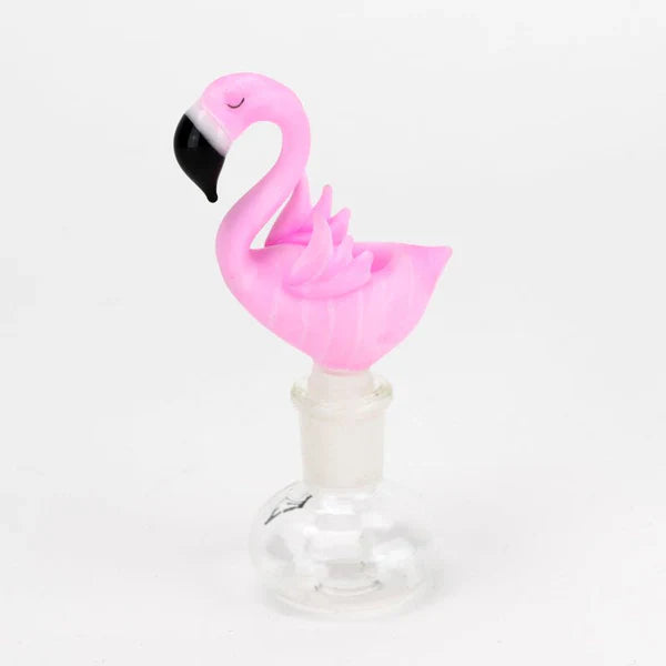 Pink Flamingo Vibes 18" Full Color Beaker Bong x empire flamingo bowl