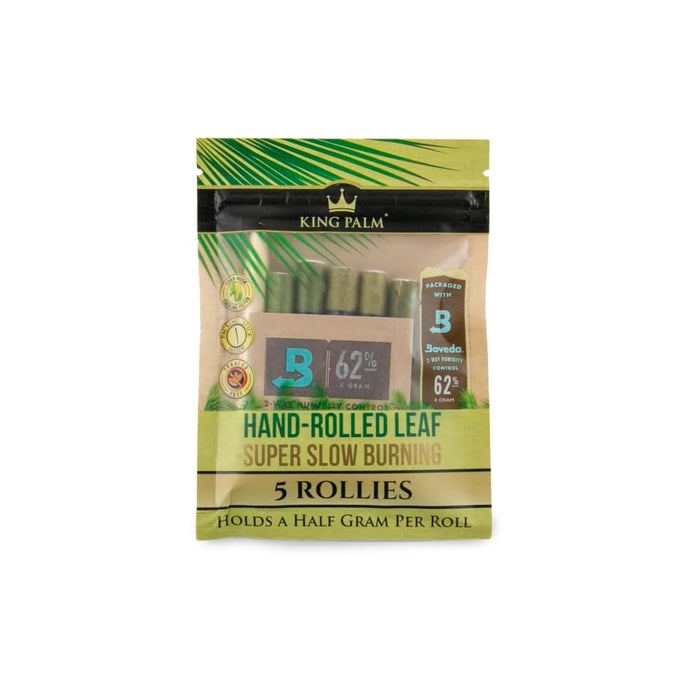 King Palm Rollie Size Natural Pre-Rolled 5pk Leaf Tubes - 15ct