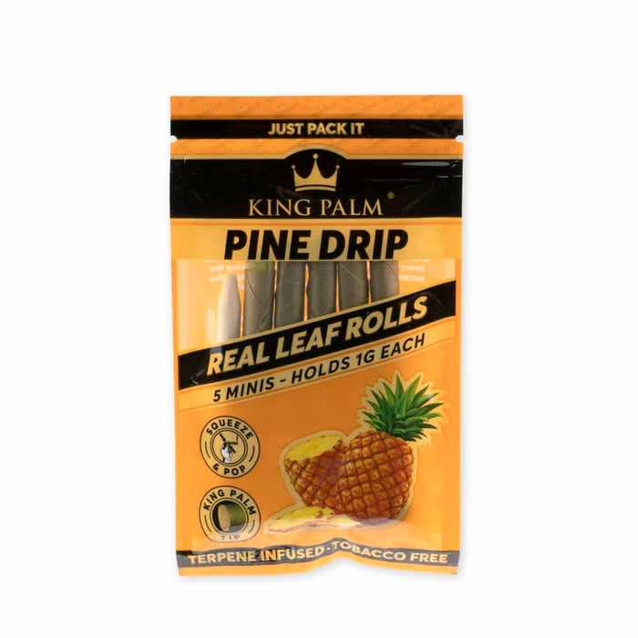 King Palm 5pk Mini Flavored Leaf Tubes – 15ct Display
