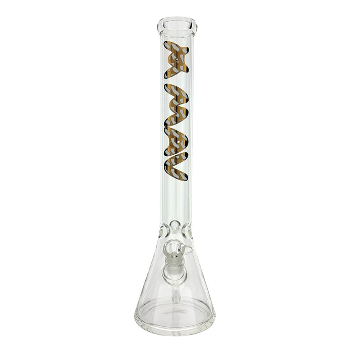 18" MAV Golden Flag Cali Logo Beaker Bong