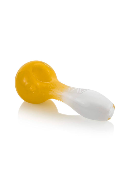 GRAV Frit Glass Spoon Pipe 4" - Durable Two-Tone Hand Pipe with Ash Catcher