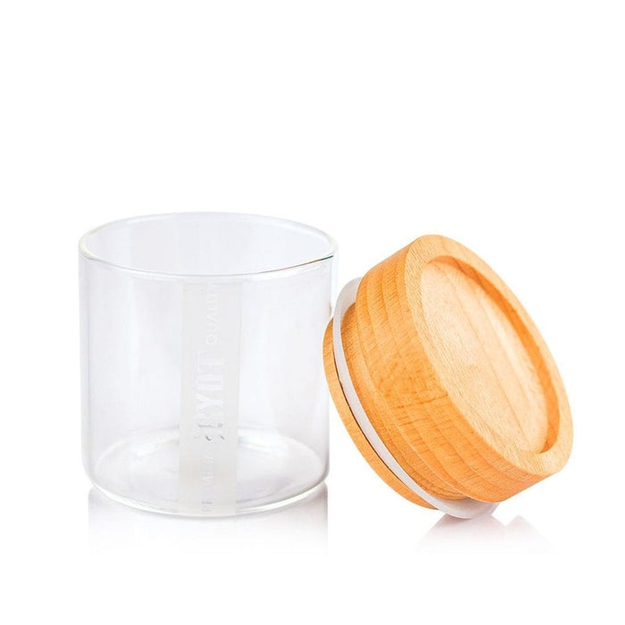 CLEAR GLASS STORAGE JARS