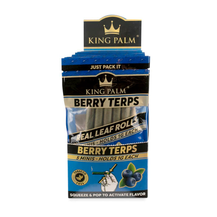 King Palm 5pk Mini Flavored Leaf Tubes – 15ct Display