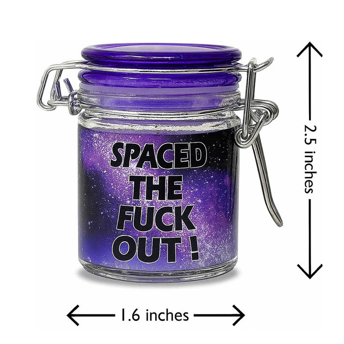 MINI SPACED THE FUCK OUT STORAGE JAR WITH CLAMPING LID