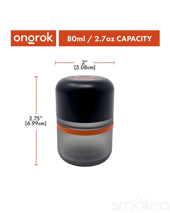 ONGROK 80ml Glass Storage Jars (6-Pack)