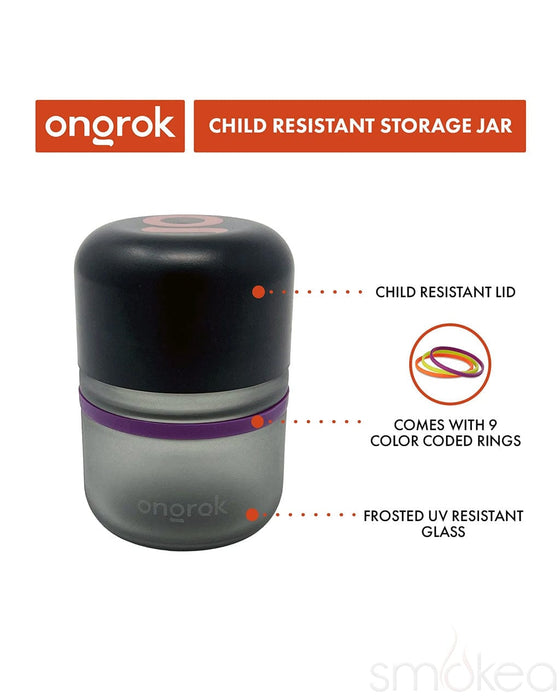 ONGROK 80ml Glass Storage Jars (6-Pack)
